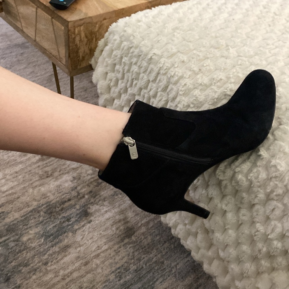 Rockport Black Suede Heeled Boots